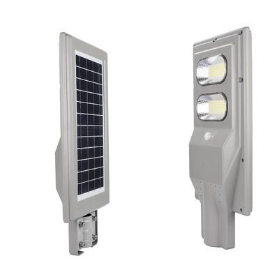 600lm 10AH All In One Solar Street Light , 6500K Solar Panel Road Light