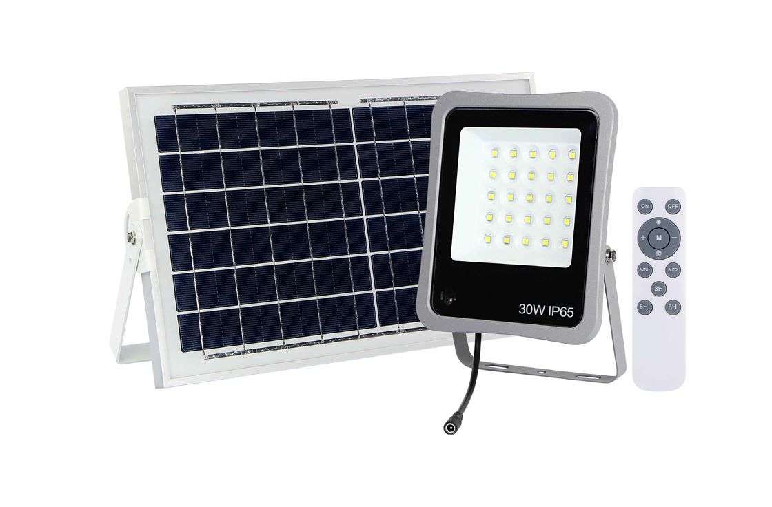 850lm 10AH Solar Panel Flood Lights Outdoor LED With Motion Sensor 0.1KW 30w